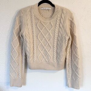 Nordstrom Beige Cable Knit Sweater